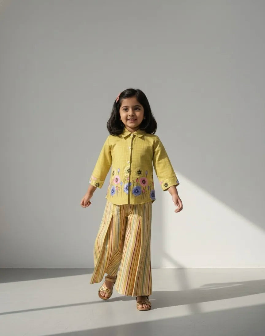 The Meadow Bloom Shirt & Palazzo Set