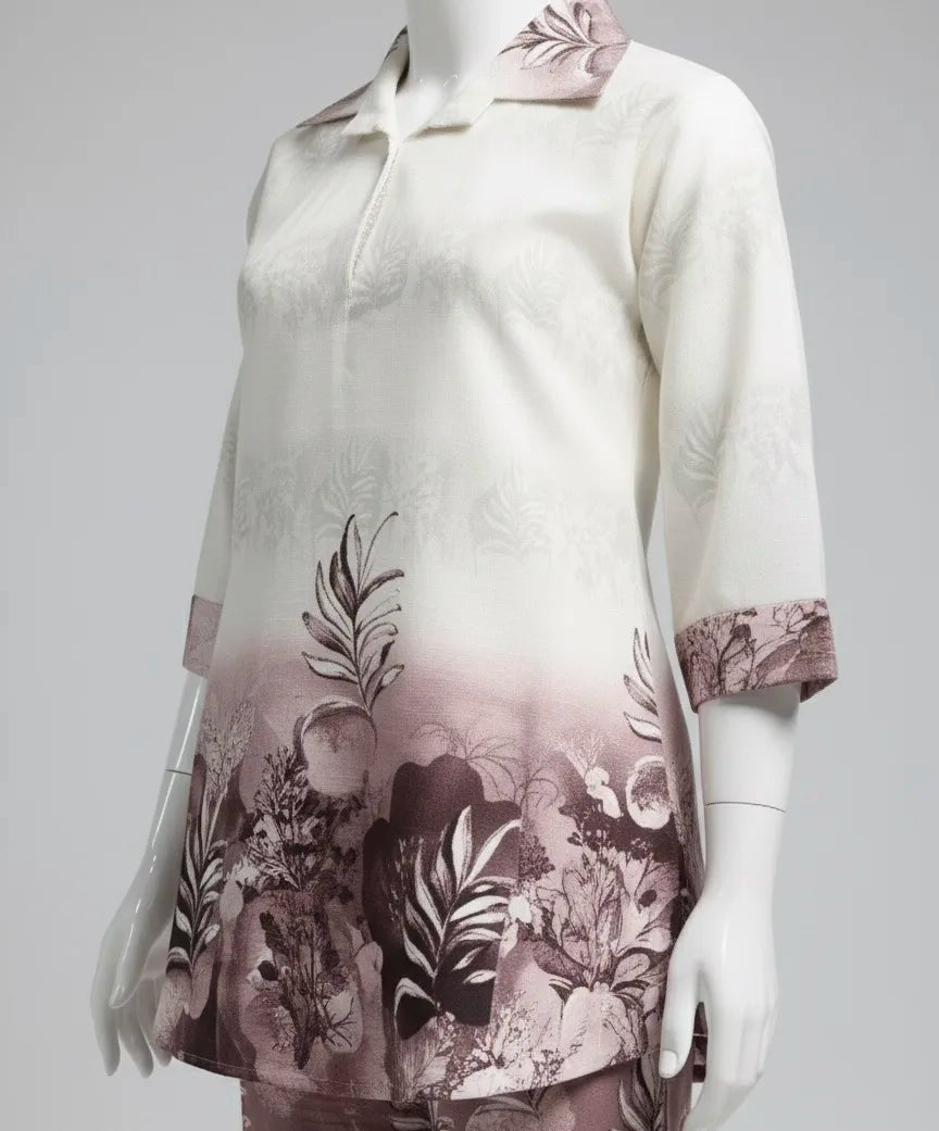 Elegant Ombré Floral Boxer Set - Comfort Meets Style