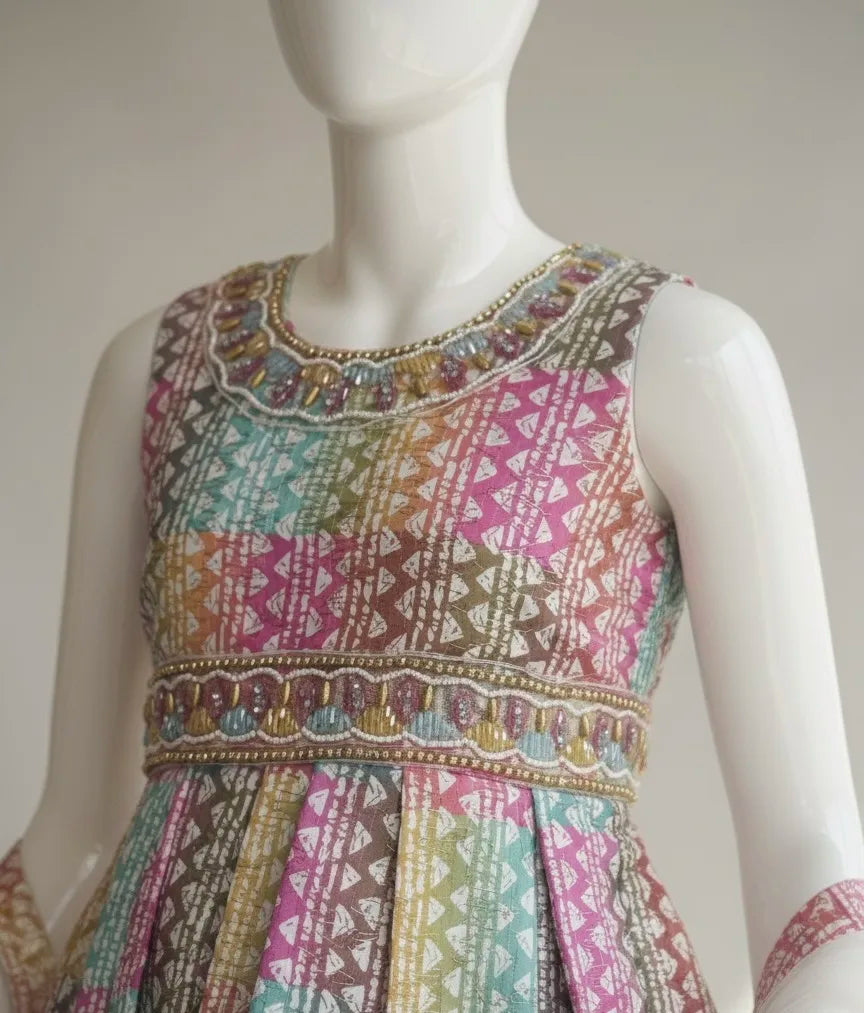 Charming Chikankari-Inspired Palazzo Set for Girls