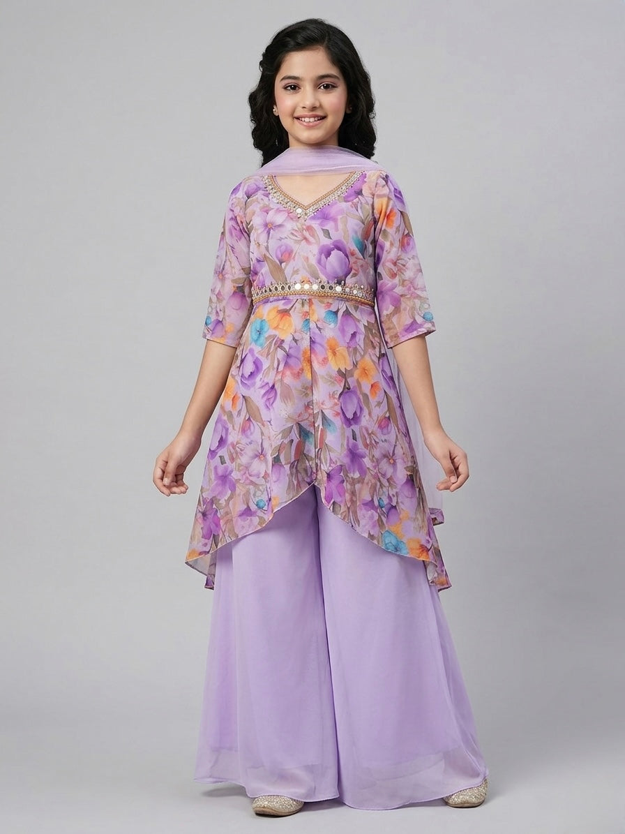 Hand-Work Palazzo Set