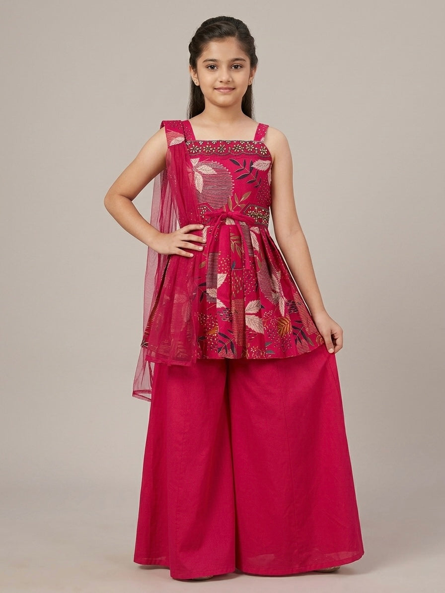 Elegant Rani Vatican Silk Palazzo Set