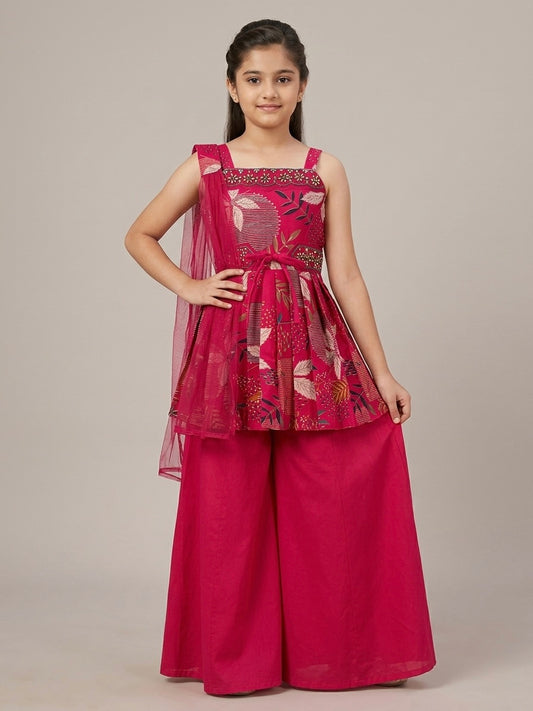 Elegant Rani Vatican Silk Palazzo Set