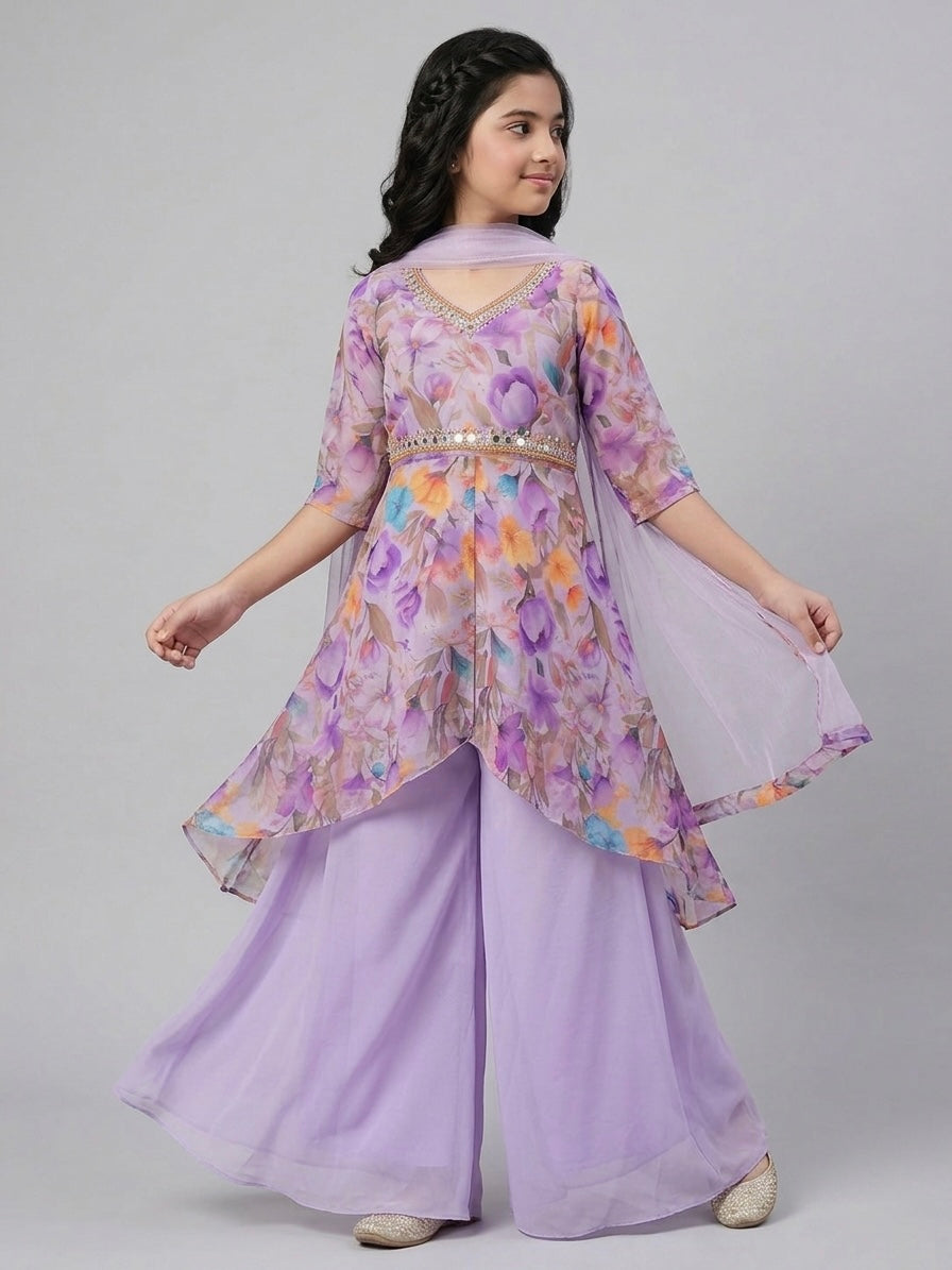 Hand-Work Palazzo Set
