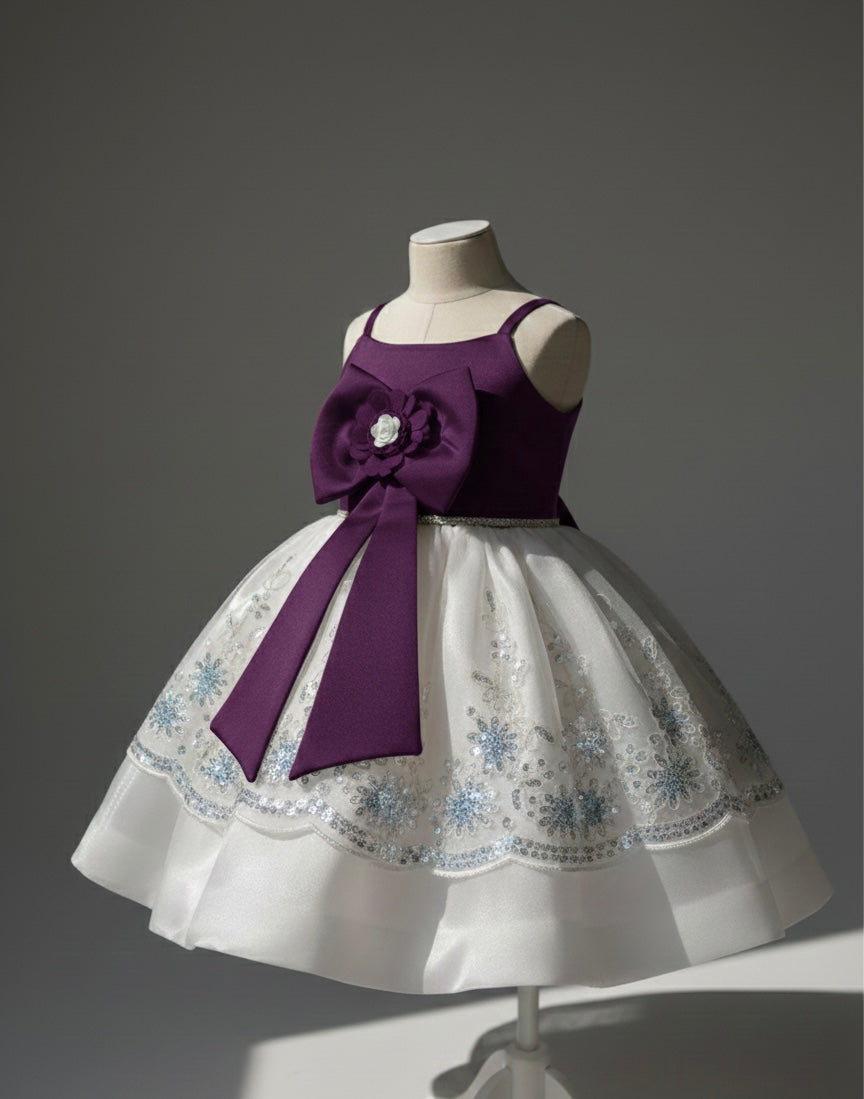 Enchanting Metallic Tulle Party Frock