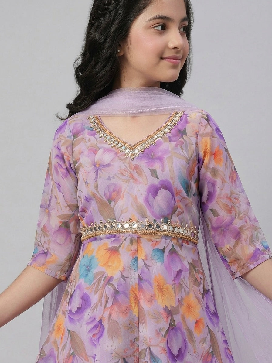 Hand-Work Palazzo Set