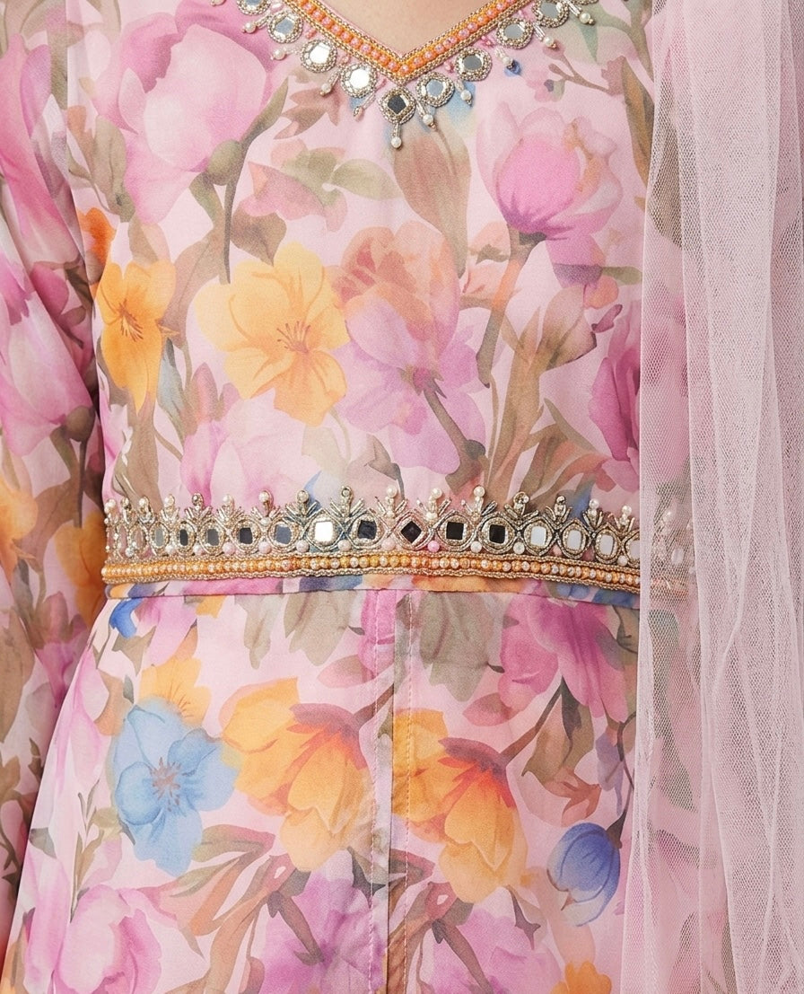Hand work palazzo set