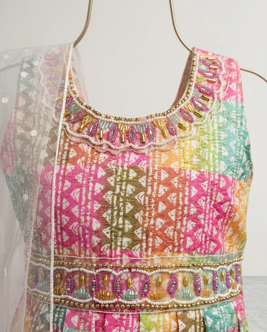 Charming Chikankari-Inspired Palazzo Set for Girls