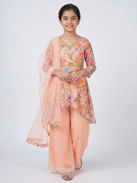 Hand-Work Palazzo Set