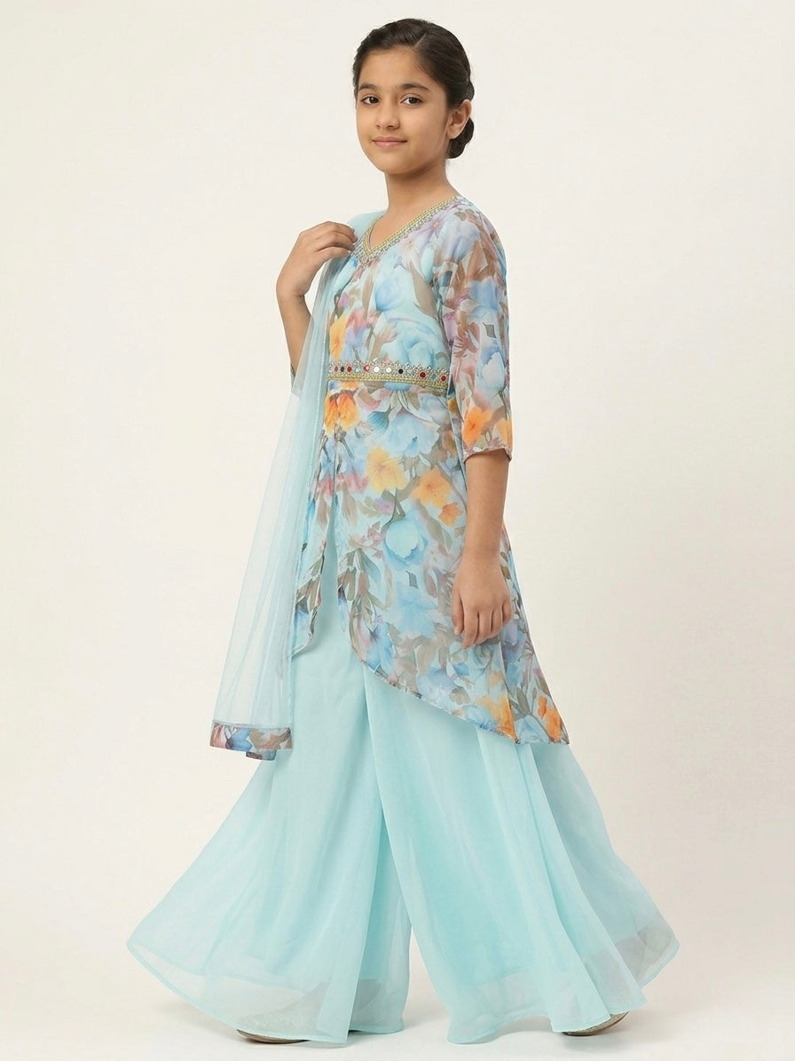 Hand-Work Palazzo Set