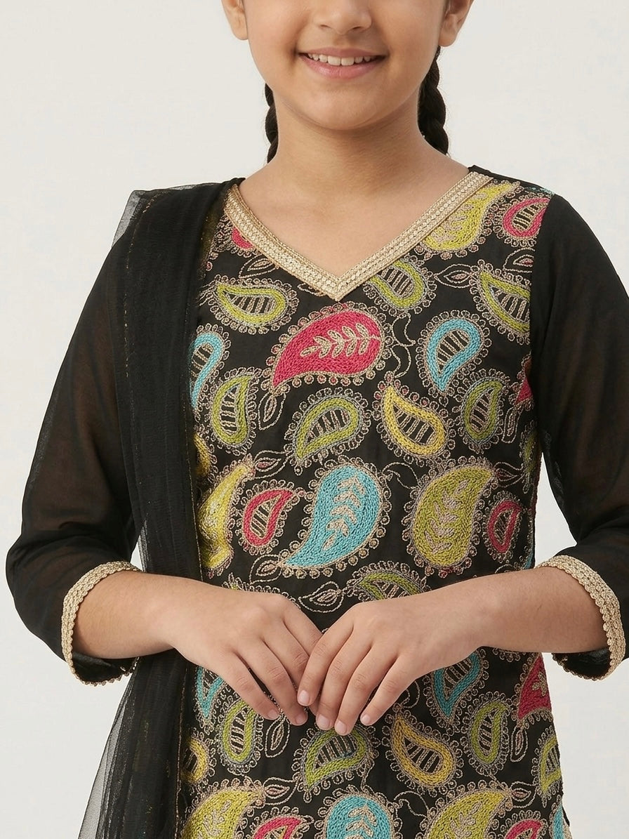 Elegant Three-Piece Palazzo Set