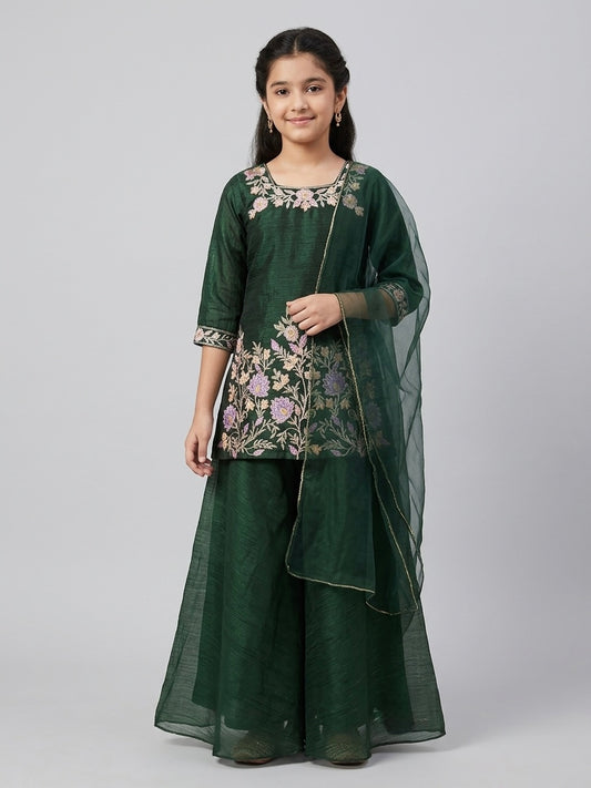Embroidery Palazzo Set