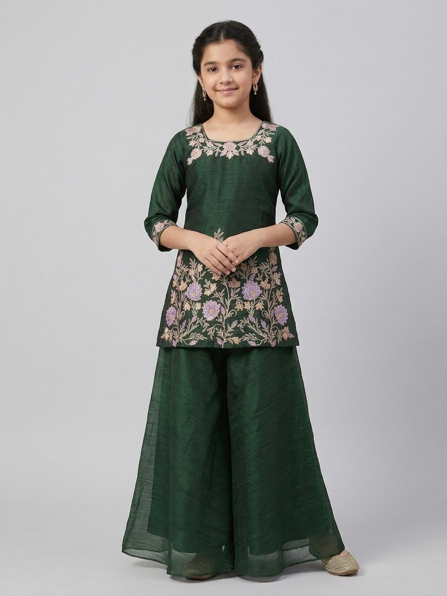 Embroidery Palazzo Set