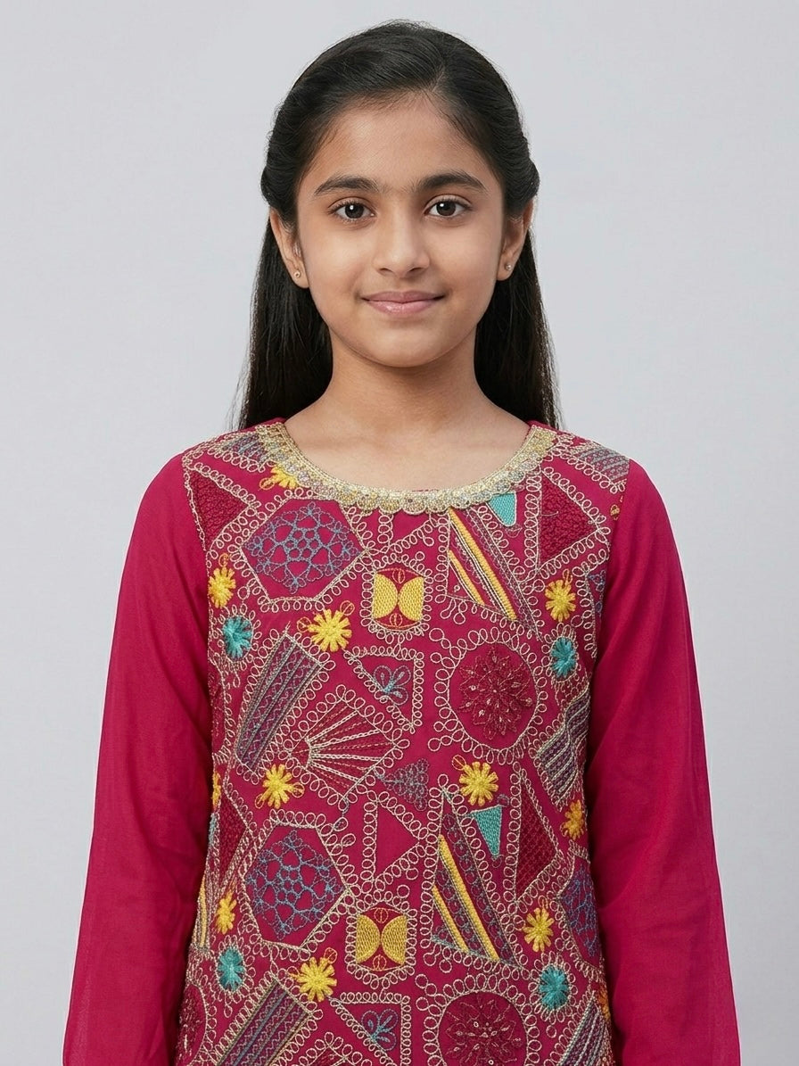 Embroidered Palazzo Set