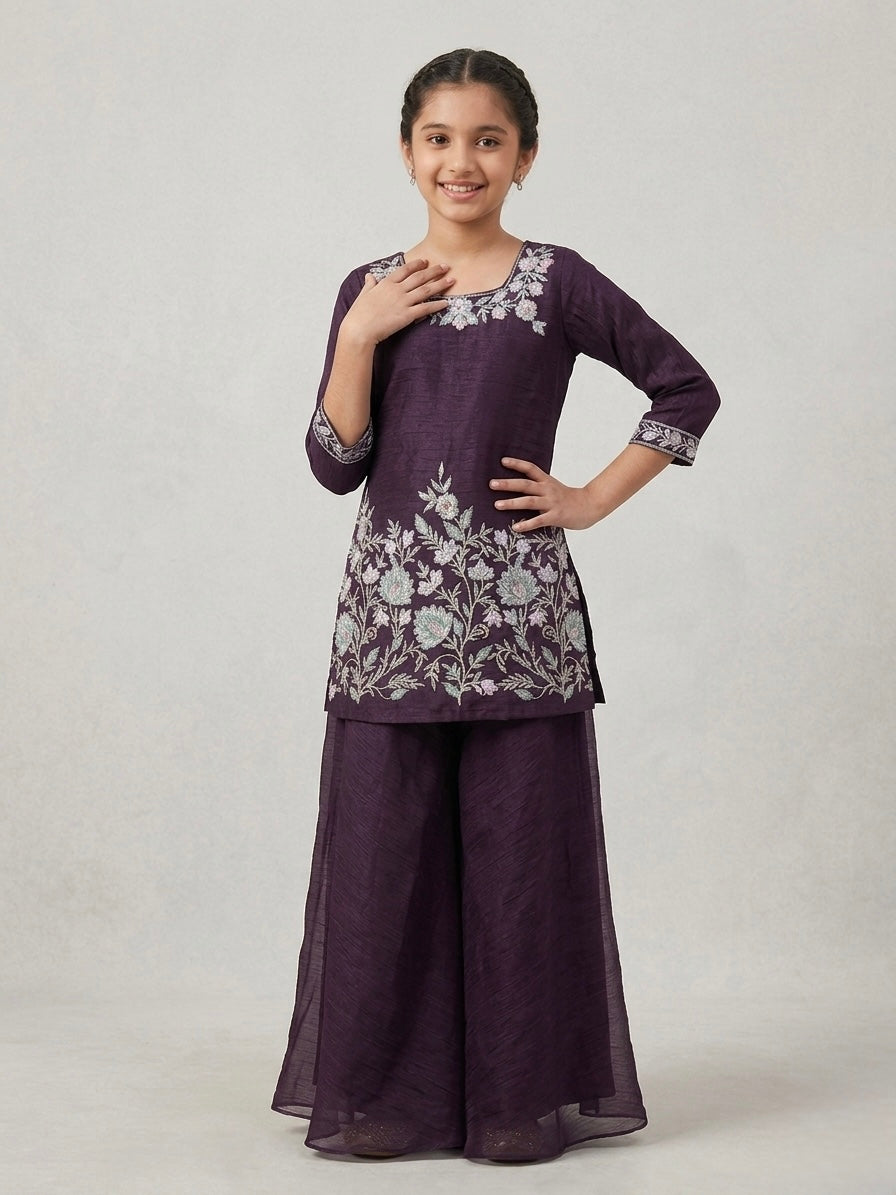 Embroidery Palazzo Set