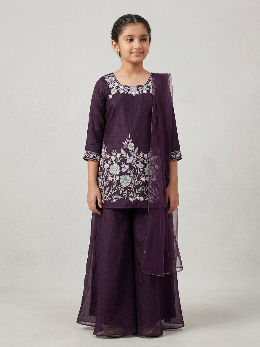 Embroidery Palazzo Set