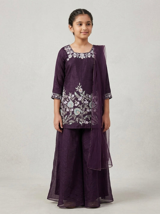 Embroidery Palazzo Set