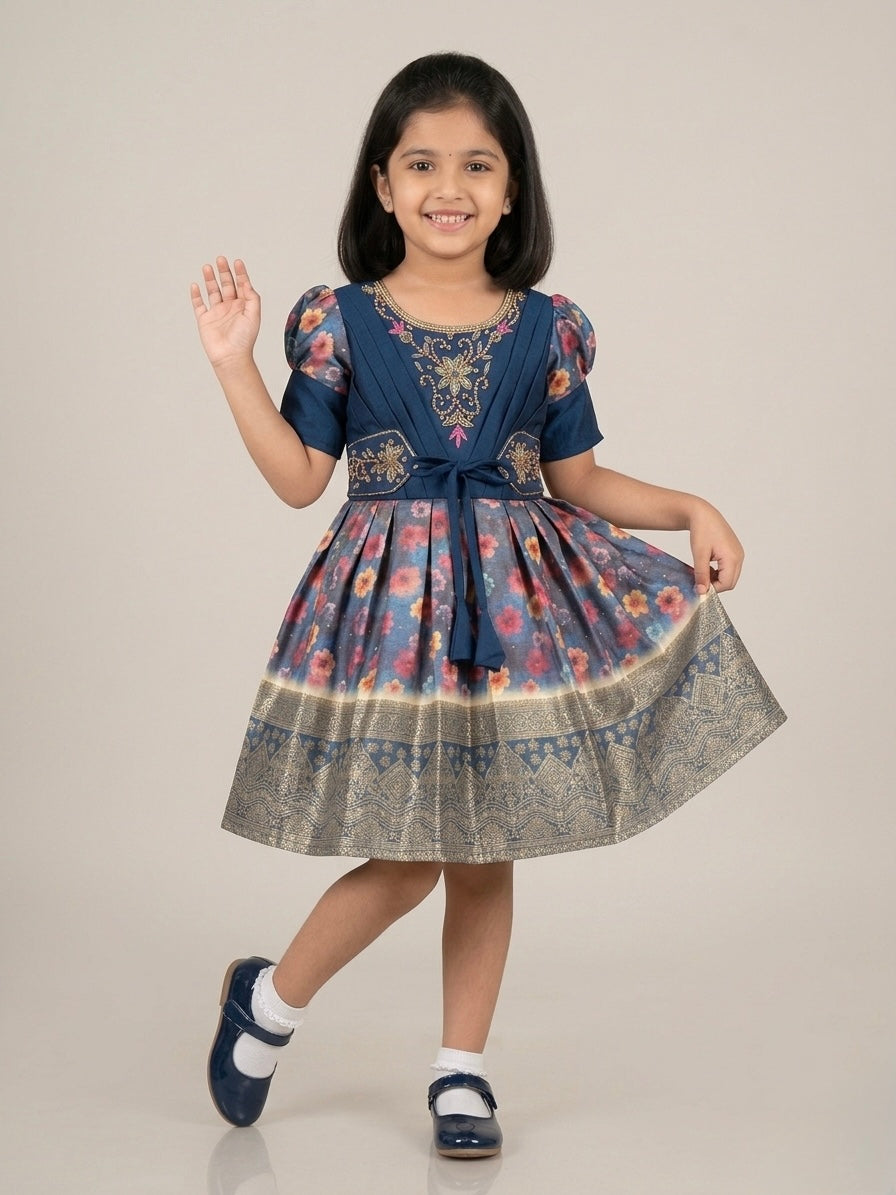 Pattu Pavadai frock