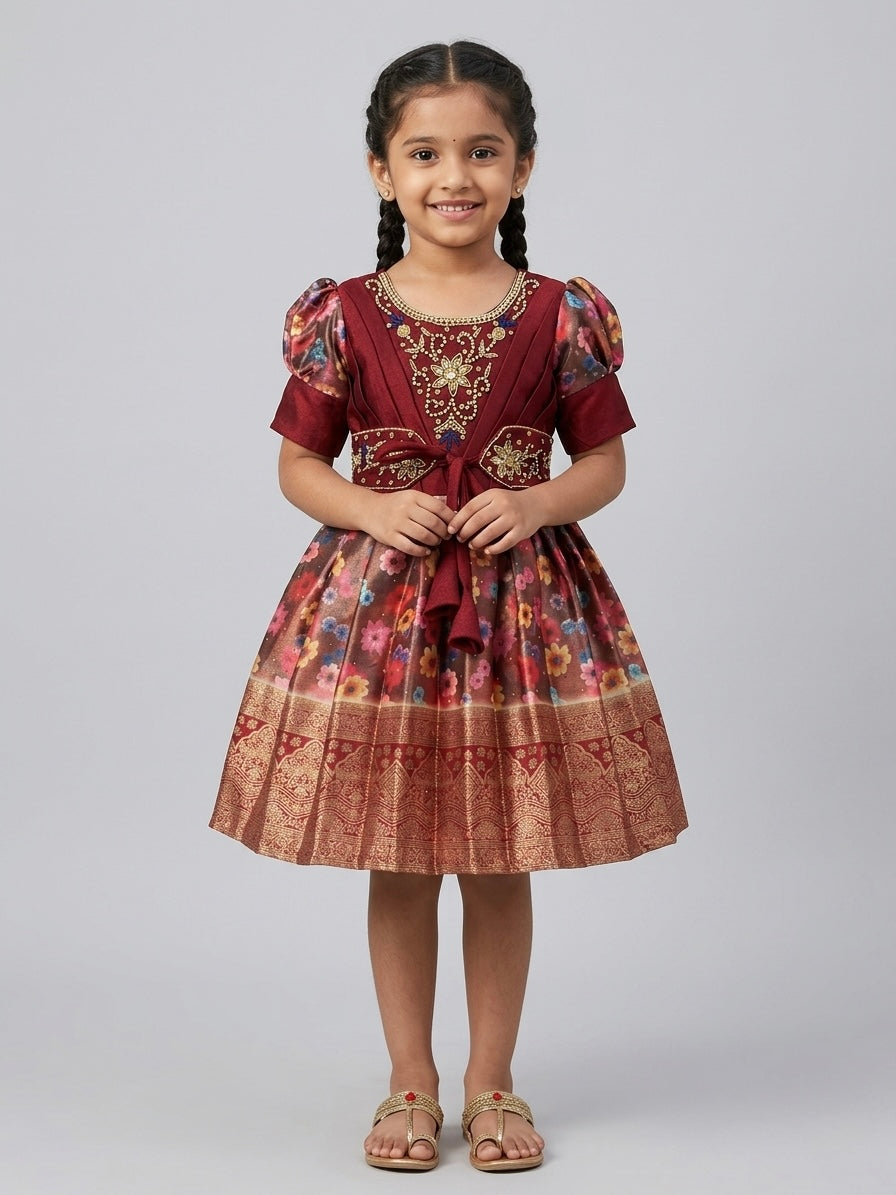Pattu Pavadai Frock