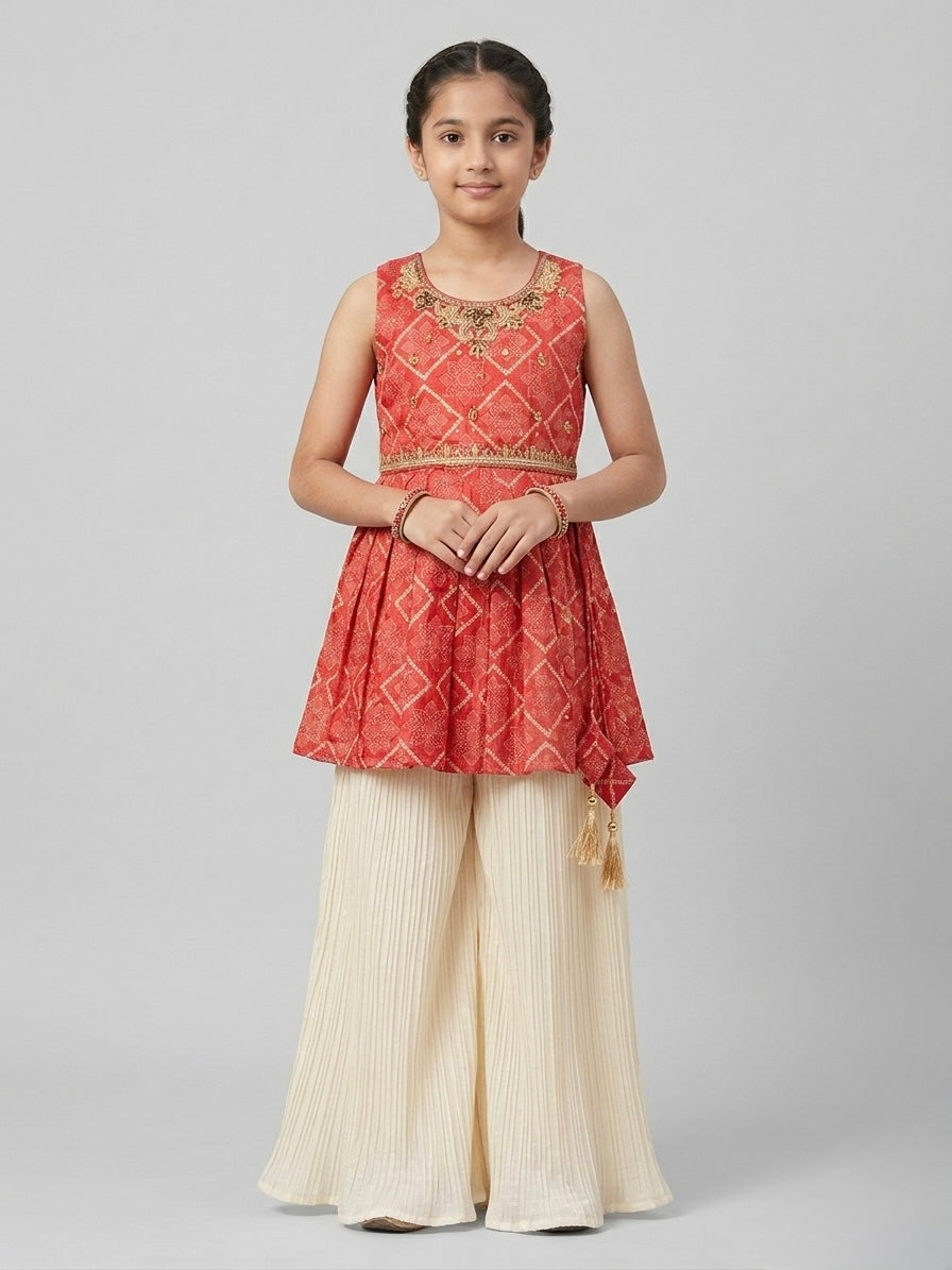 Peplum-Style Palazzo Set
