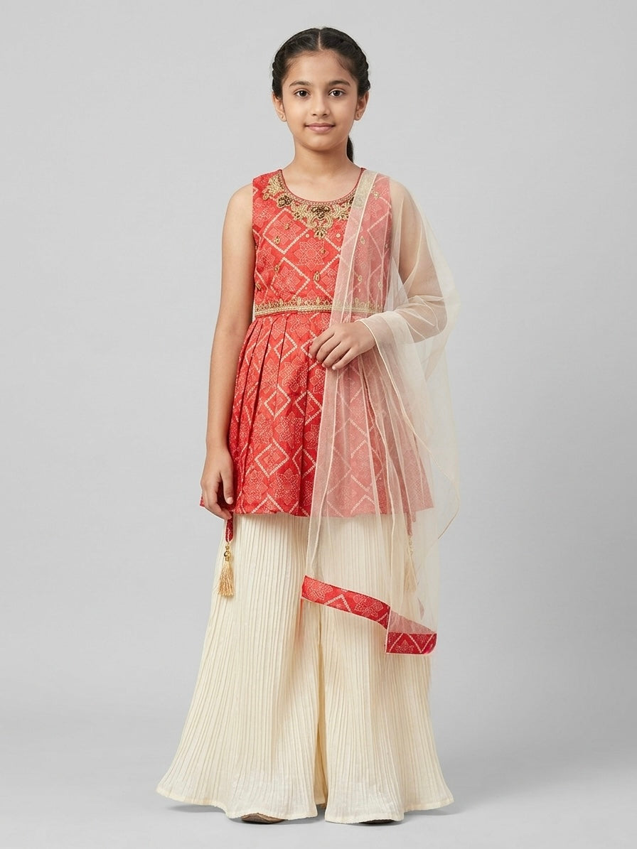 Peplum-Style Palazzo Set