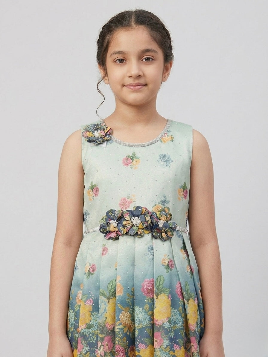 Digital Peplum Palazzo Set