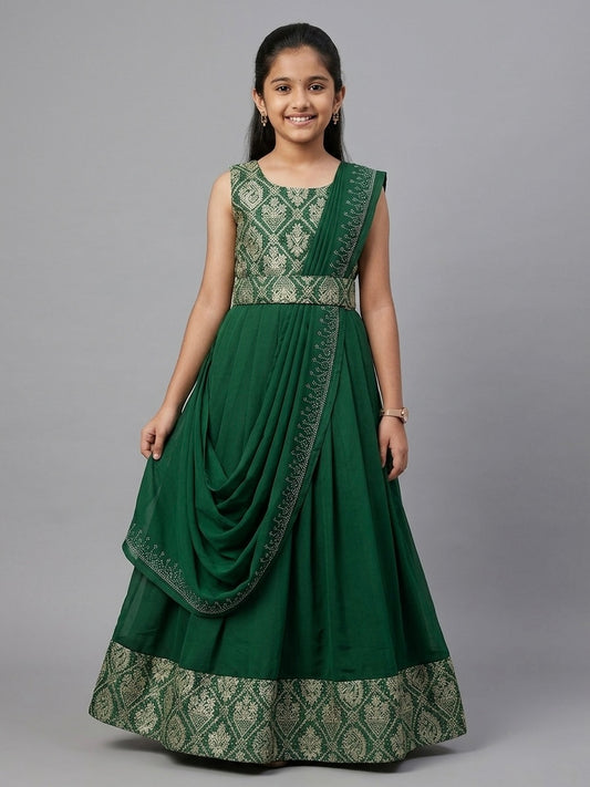 ✨ Saree Gown Diamond Work ✨